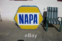 Vintage Napa Light Up Sign, Working condition with original brackets for hanging