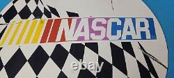 Vintage Nascar International Porcelain Auto Race Service Station Gas Pump Sign