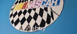 Vintage Nascar International Porcelain Auto Race Service Station Gas Pump Sign