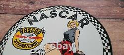 Vintage Nascar Stock Car Porcelain Automobile Racing Spark Plug Service Sign