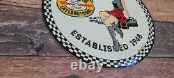 Vintage Nascar Stock Car Porcelain Automobile Racing Spark Plug Service Sign