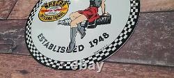 Vintage Nascar Stock Car Porcelain Automobile Racing Spark Plug Service Sign