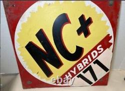 Vintage Nc Plus NC+ Hybrids Double Sided Corrugated Plastic Sign 18 X 18 171