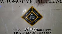 Vintage New York State Automotive Shop Sign Approx 36x24 Double Sided? Rare