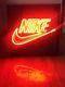 Vintage Nike 1990s Neon Light Display Sign Signage Swoosh Authentic Rare Mancave