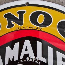 Vintage No 30 Pennsylvania Us Gasoline Oil Gas Pump Enamel Porcelain Sign