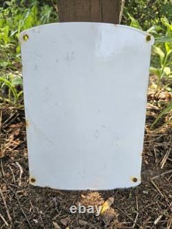 Vintage Nourse Oils Motor Oil Porcelain Gas Station Pump Sign Gasoline