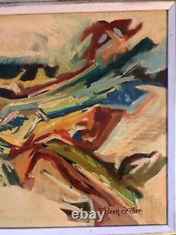 Vintage Oil Painting-Texas/Ohio Artist-Abstract-Modernist