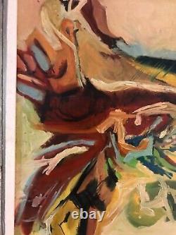 Vintage Oil Painting-Texas/Ohio Artist-Abstract-Modernist