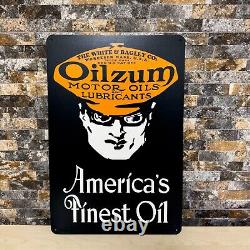 Vintage Oilzum Motor Oil Sign America's Finest Oil XXL 24x16(60x40 cm)