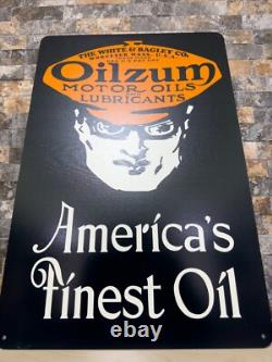 Vintage Oilzum Motor Oil Sign America's Finest Oil XXL 24x16(60x40 cm)