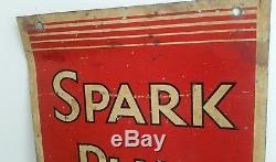 Vintage Old Heavy Tin Champion Spark Plug Sign