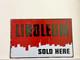Vintage Old Linoleum Sold Here Double Sided Adv Porcelian Enamel Sign Board