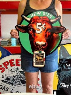 Vintage Old Style Sign Bull Durham NOT Porcelain Made in USA