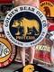 Vintage Old Style Sign Golden Bear Oil Not Porcelain Made In Usa 30x30