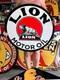 Vintage Old Style Sign Lion Gas Oil Not Porcelain Made In Usa 30x30