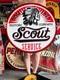 Vintage Old Style Sign Scout Service Not Porcelain Made In Usa 30x30