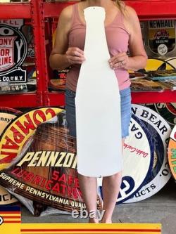 Vintage Old Style Steel Sign Sundrop Soda Bottle NOT Porcelain Made USA 36x10