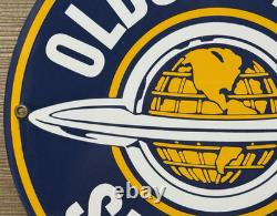 Vintage Oldsmobile Porcelain Sign General Motors Dealership Gas Oil Ford Mopar