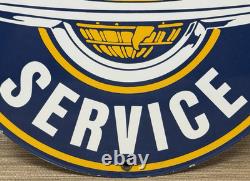 Vintage Oldsmobile Porcelain Sign General Motors Dealership Gas Oil Ford Mopar