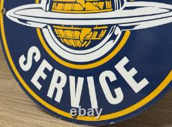 Vintage Oldsmobile Porcelain Sign General Motors Dealership Gas Oil Ford Mopar