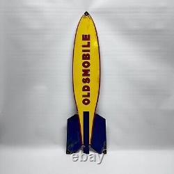 Vintage Oldsmobile Rocket Gasoline Motor Oil Service Station Retro Sign