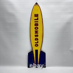 Vintage Oldsmobile Rocket Gasoline Motor Oil Service Station Retro Sign