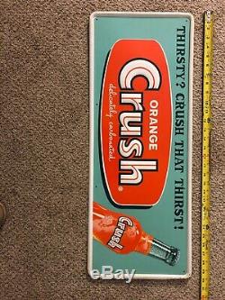 Vintage Orange Advertising Crush Sign