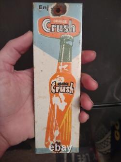 Vintage Orange Crush Porcelain Metal Sign Soda Cola Beverage Drink