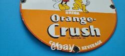 Vintage Orange Crush Porcelain Mickey Mouse Soda Walt Disney Pump Plate Sign