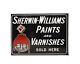 Vintage Original 1930's Sherwin Williams Paints Porcelain Flange Sign