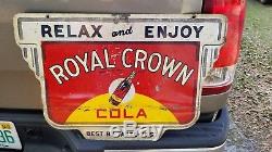Vintage Original 1939 Royal Crown Hanging RC Cola Bottle Sign Not Coke or Nehi