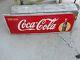 Vintage Original 1940s Coca Cola Coke Soda Pop Advertising Self Framed Sign