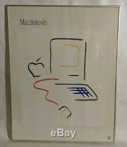 Vintage Original Apple Macintosh Picasso Framed Poster