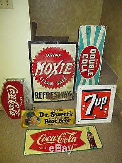 Vintage/Original DOUBLE COLA Soda Thermometer Metal Sign Dated 1940! VERY COOL
