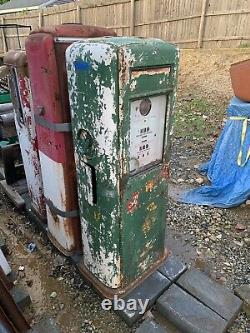 Vintage Original Gas Pump Neptune Garage Oil Car Sign Shell Texaco Sinclair