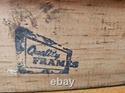 Vintage Original Nautical Oil Painting on Canvas Harbor Boat Scene Signed