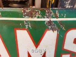 Vintage Original Porcelain Enamel Sign Samsons Drasses Dealer Sign Rare 1940