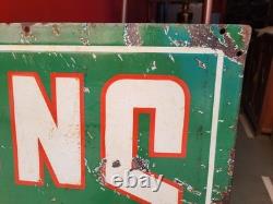 Vintage Original Porcelain Enamel Sign Samsons Drasses Dealer Sign Rare 1940