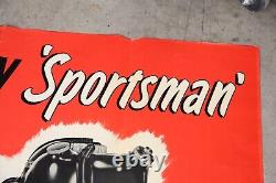 Vintage Original Titan Sportsman Chainsaw Sign Banner Poster Dealer Promo 1950's