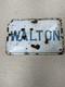Vintage Original Walton Metal Porcelain Advertising Sign 14 X 9 Rare
