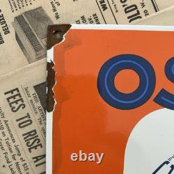 Vintage Osram Auto Lampen 8x12 Inches Porcelain Enamel Sign