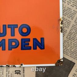 Vintage Osram Auto Lampen 8x12 Inches Porcelain Enamel Sign