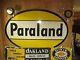 Vintage Oval Paraland Advertisement Sign 61 X 92