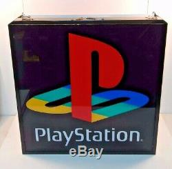 Vintage PLAYSTATION PS1 Retail Promotional DISPLAY SIGN Video Store AUTHENTIC