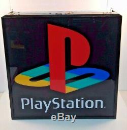 Vintage PLAYSTATION PS1 Retail Promotional DISPLAY SIGN Video Store AUTHENTIC