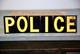 Vintage Police Department Metal Letter Door Sign Smaltz Paint Police Officer Cop