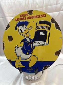 Vintage PORCELAIN ENAMEL SIGN BOARD SIZE 12INCHES SINGLE SIDED