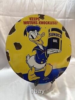 Vintage PORCELAIN ENAMEL SIGN BOARD SIZE 12INCHES SINGLE SIDED