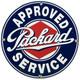 Vintage Packard Porcelain Dealership Sign Service Station Gas Oil Metal Gasoline